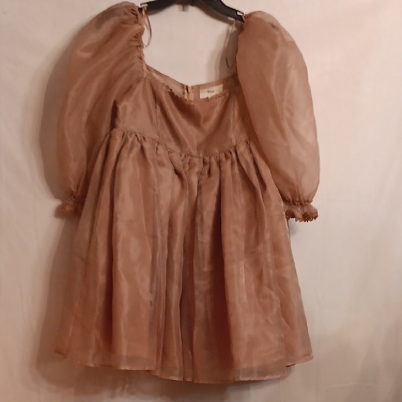 Mable Dresses & Skirts - Mable Pink Baby Doll Dress Lined Size Medium